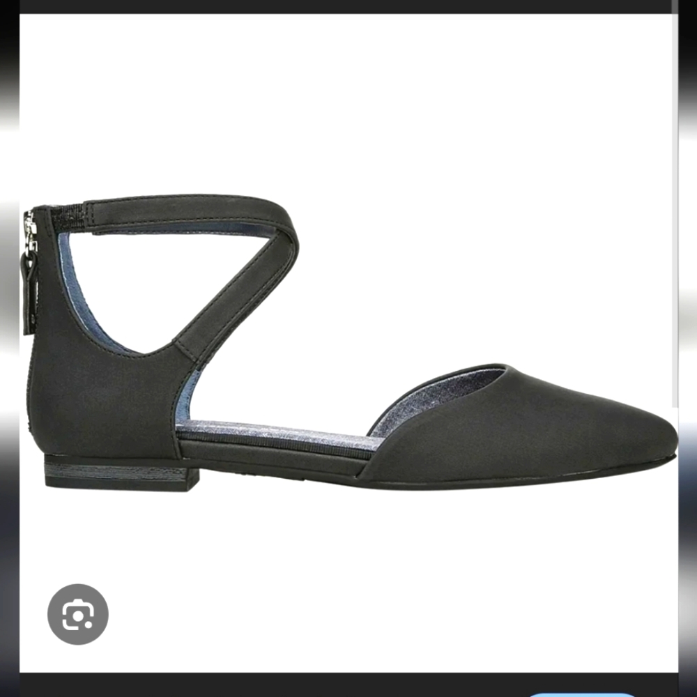 Dr. Scholl's Adjustify Memory Foam Ankle Strap Sandals Sze 6 In Brush Grey Suede